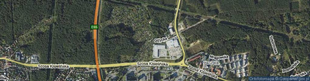 Zdjęcie satelitarne Giżycka ul.